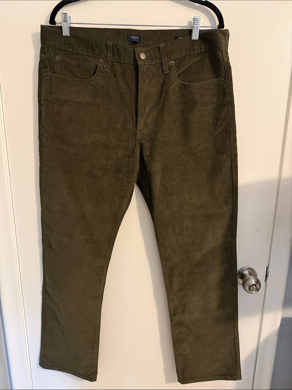J. Crew Olive Green Corduroy Pants for Men